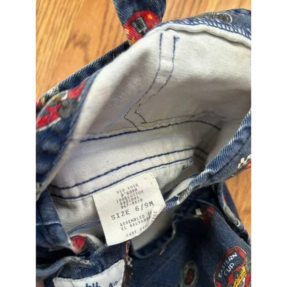 Vintage Oshkosh baby b’gosh race car theme overalls - Picture 4 of 6